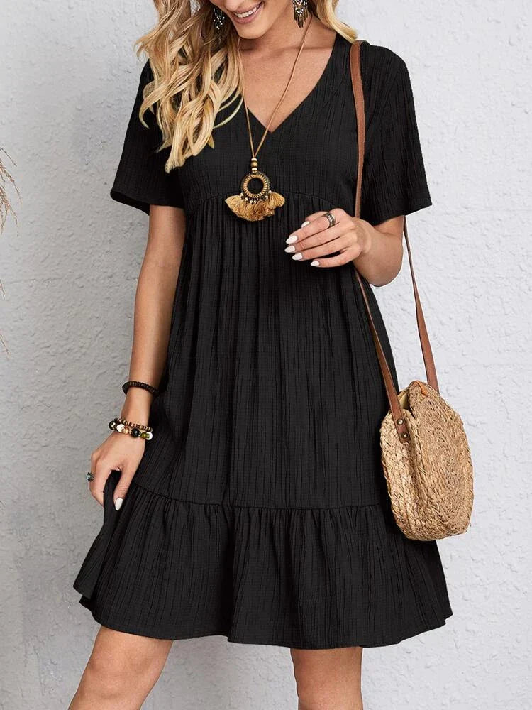 Cómo Estilizar tu Vestido Femenino Midi con Manga Volante